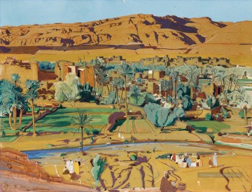 Arabe œuvres - Araber moderniste orientaliste Tinghir Todra